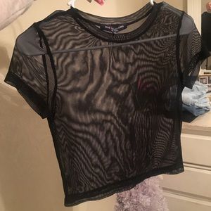 Mesh crop top
